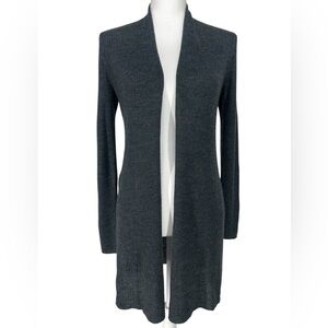 MAX STUDIO / Gray 100% Extra-fine Merino Wool Cardigan / Small